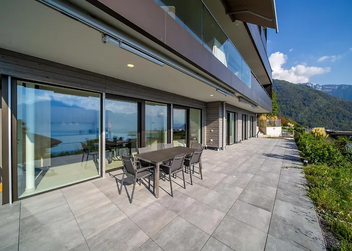 Modern 5-star In Glion - Underfloor Heating *